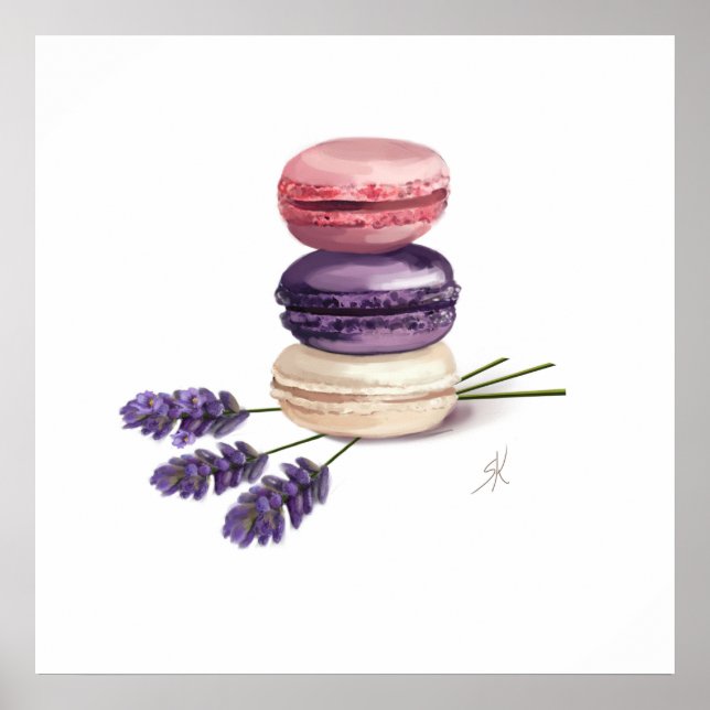Poster Macarons (Devant)