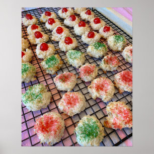 Poster Macarons à la noix de coco