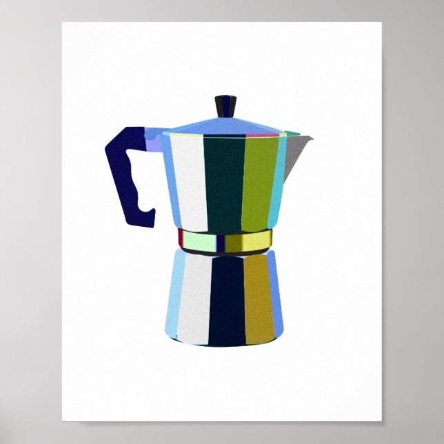 Poster Macchinetta italienne expresso café (Devant)