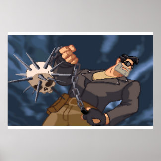 Poster Mace crâne
