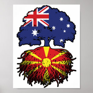Poster Macédoine Arbre australien macédonien
