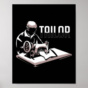 Poster Machine à coudre sur mesure Crochet