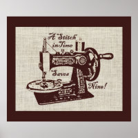 Machine à coudre Vintage rustique