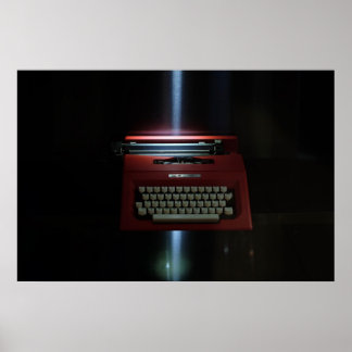 Poster Machine à écrire Olivetti vintage