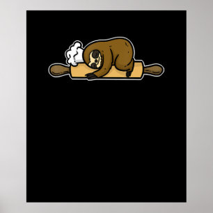 Poster Machine à sous   drôle de chef mignon   cadeau cui