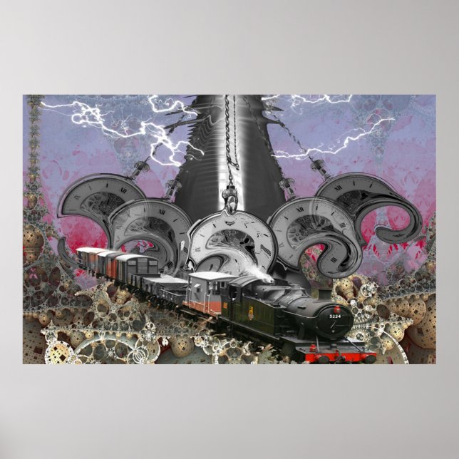 Poster Machine à temps Steampunk (Devant)