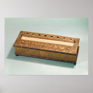 Poster Machine de calcul inventée par Blaise Pascal