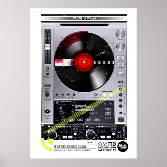 Poster Machine DJ (Devant)
