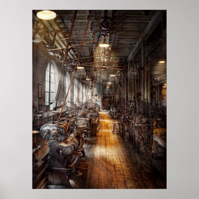 Poster Machiniste - Bienvenue à l'atelier (Devant)