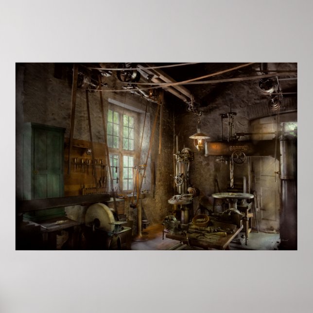 Poster Machiniste - révolution industrielle (Devant)