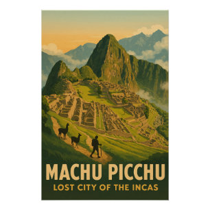 Poster Machu Picchu - Cité perdue des Incas