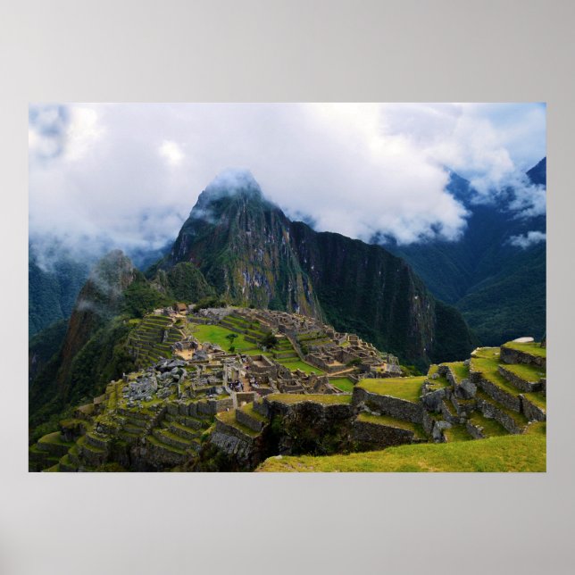 Poster Machu Picchu Overlook, Pérou (Devant)