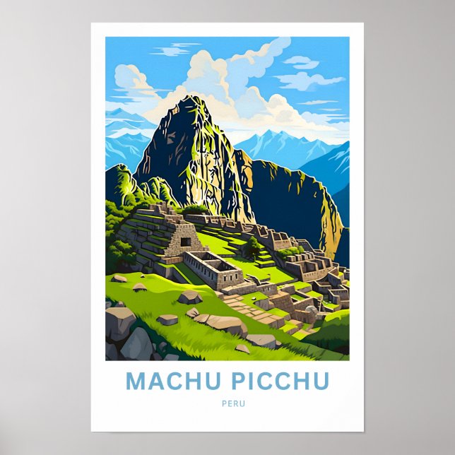 Poster Machu Picchu Pérou Imprimer (Devant)