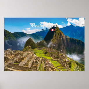 Poster Machu Picchu, Pérou - Ruines de la citadelle inca