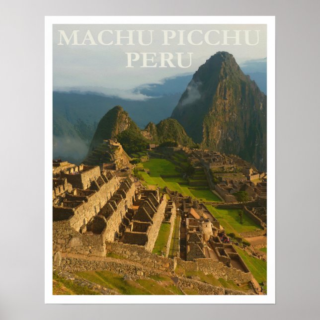 Poster Machu Picchu Pérou Voyage (Devant)