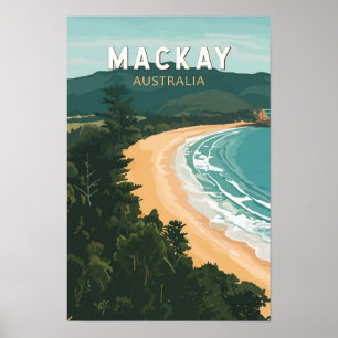 Poster Mackay Australie Voyage Art Vintage