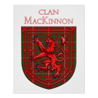 MacKinnon Tartan Scottish Plaid Lion Rampant