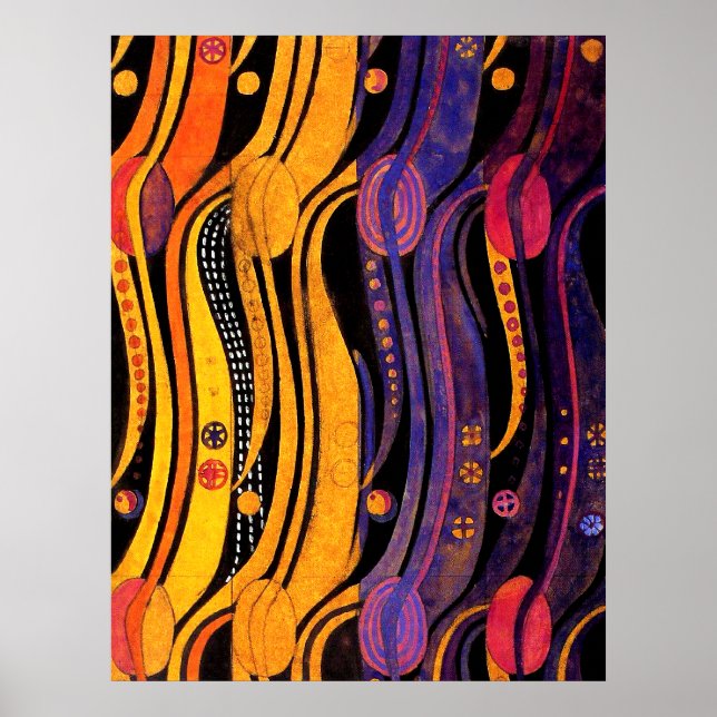 Poster Mackintosh : Conception de tulipes (Devant)