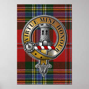Poster MacLean Tartan & Badge