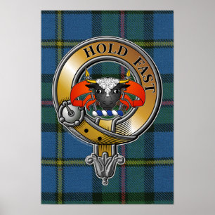 Poster MacLeod Tartan & Badge