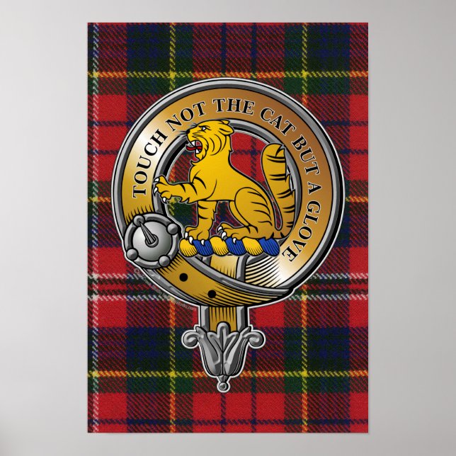 Poster MacPherson Tartan & Badge (Devant)