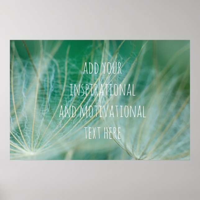 Poster macro Dandelion (Devant)