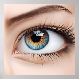 Poster Macro oeil femelle