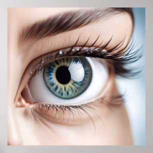 Poster Macro oeil femelle