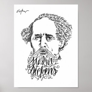 Poster Mad For Dickens - James Victore Imprimer