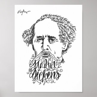 Poster Mad For Dickens - James Victore Imprimer