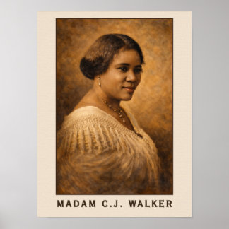 Poster Madam C.J. Walker Portrait Art