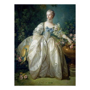 Poster Madame Bergeret 1766 par Francois Boucher peinture
