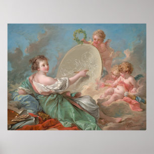 Poster Madame Bergeret - François Boucher Beaux Arts