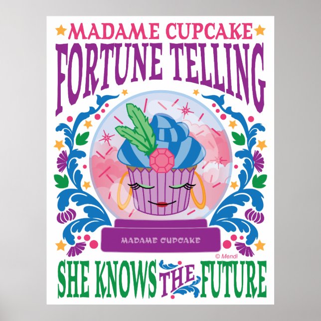 Poster Madame Cupcake Fortune (Devant)