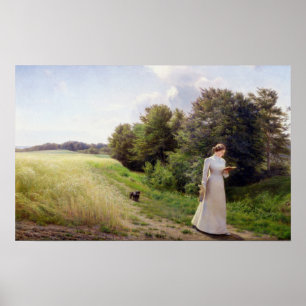 Poster Madame dans la lecture blanche