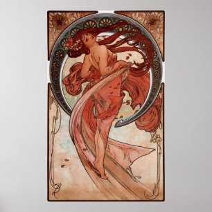 Poster Madame de danse d'Alphons Mucha