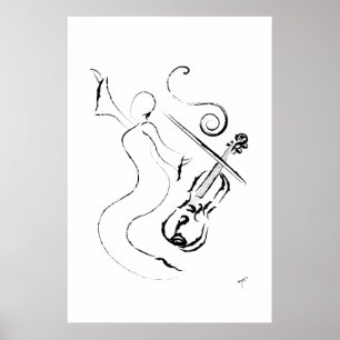Poster Madame de la Nouvelle-Orléans - violon sur la