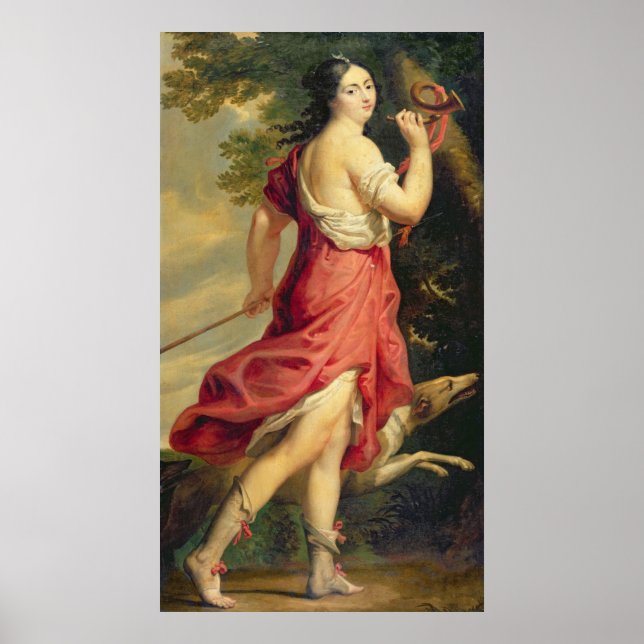 Poster Madame de Montespan comme Diana la Chasse (Devant)