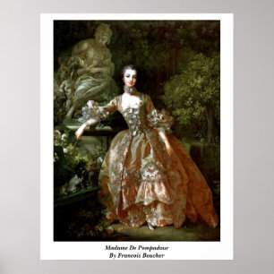 Poster Madame De Pompadour By Francois Boucher