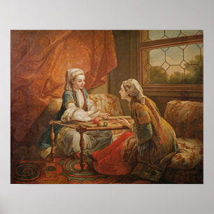 Poster Madame de Pompadour dans le rôle de la chancelière