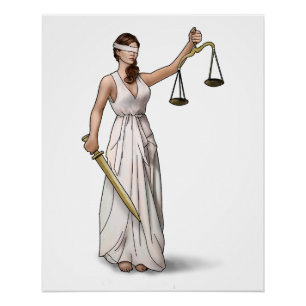 Poster Madame Justice Illustration