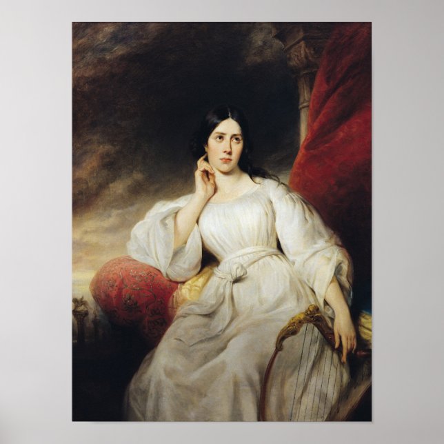Poster Madame Malibran dans le rôle de Desdiana, 1830 (Devant)