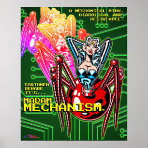 Poster Madame Mécanisme™/Attention