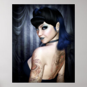 Poster Madame Sophie Vampire Reine Poster/toile Imprimer