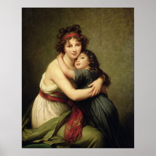 Poster Madame Vigee-Lebrun and her Daughter