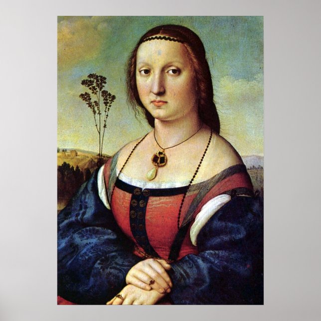 Poster Maddalena Doni - Raphael - c1506 (Devant)