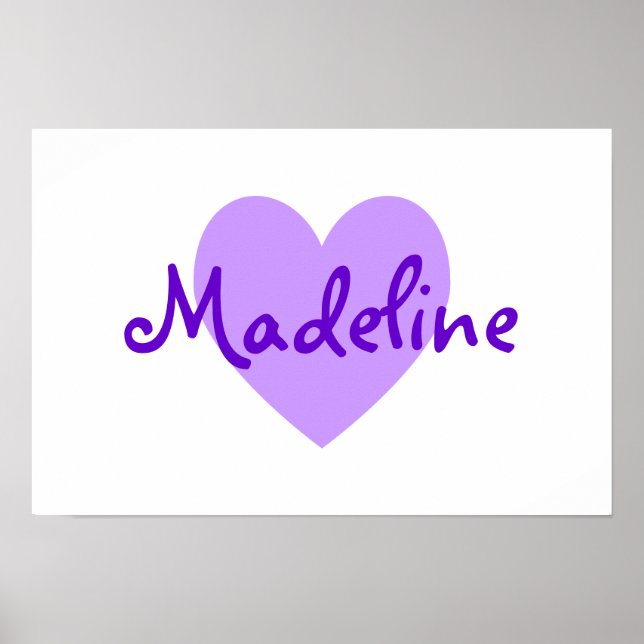 Poster Madeline en violet (Devant)