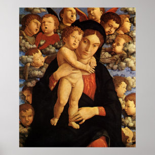 Poster Madone des Chérubins par Andrea Mantegna