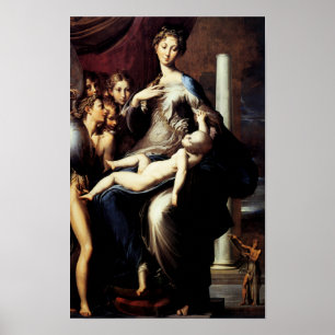 Poster Madonna au long cou