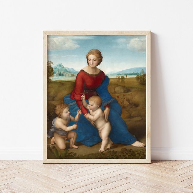 Poster Madonna dans le pré | Raphael (Créateur téléchargé)